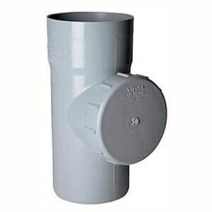Tee PVC registro Sanitario c/tapa 110mm