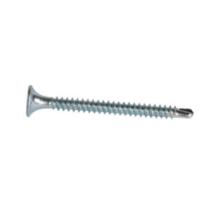 TORNILLO CABEZA PLANA p/BROCA 6 X 2" ZINC (100ud)