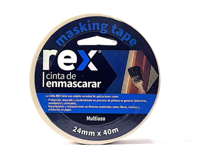 Cinta de enmascarar 24mm x 40mt REX
