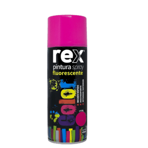 Pintura Spray Fluorescente Rosado REX 400ml