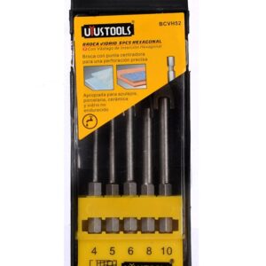 Broca vidrio/ceramica set 5pcs UYUSTOOLS BCVH52