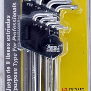 Set Llave Torx Mediano 9pcs T10 a T50 UYUSTOOLS DEC902